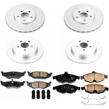 Front and Rear Z17 COATED BRAKE KIT for Chrysler Sebring image 2