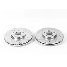 Front DRILLEDSLOTTED ROTOR PAIR image 2