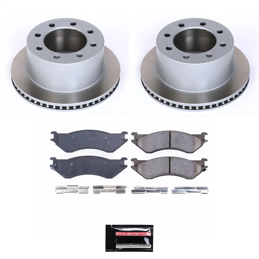 Rear SEMI-COATED ROTOR KIT for Dodge
