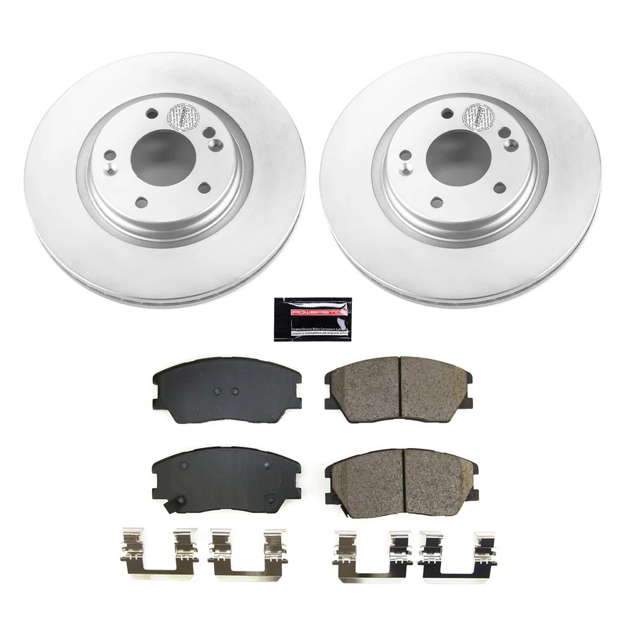 Front Z17 COATED BRAKE KIT for Kia Soul