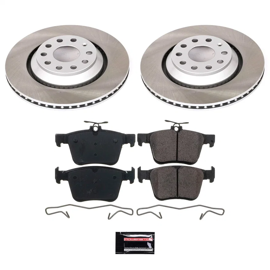 Rear SEMI-COATED ROTOR KIT for Audi
