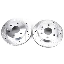 Front DRILLEDSLOTTED ROTOR PAIR image 2