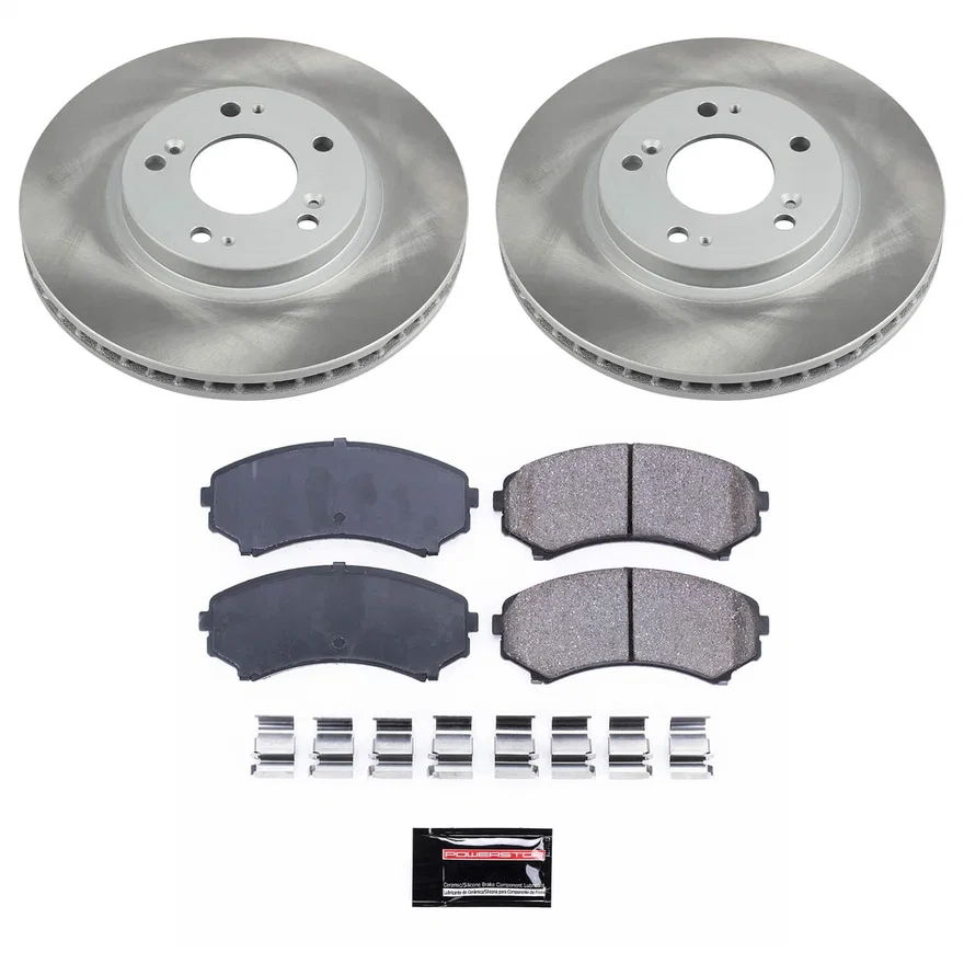 Front SEMI-COATED ROTOR KIT for Mitsubishi Endeavor