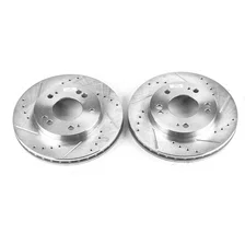 Front DRILLEDSLOTTED ROTOR PAIR image 2