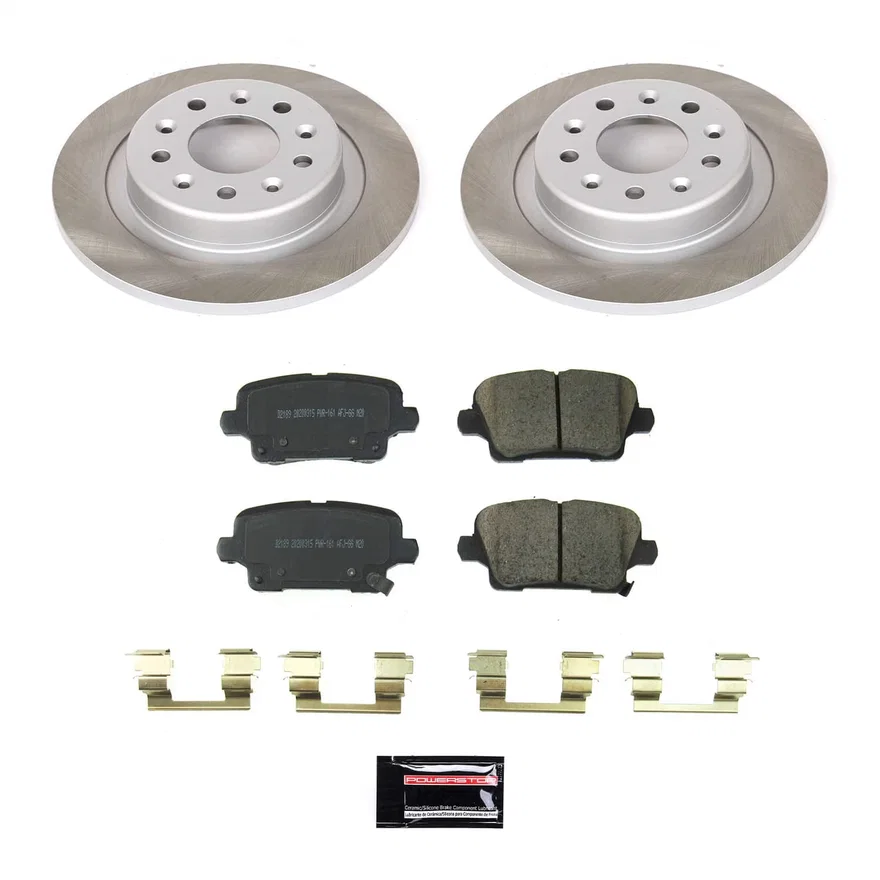 Rear SEMI-COATED ROTOR KIT for Buick Regal Sportback