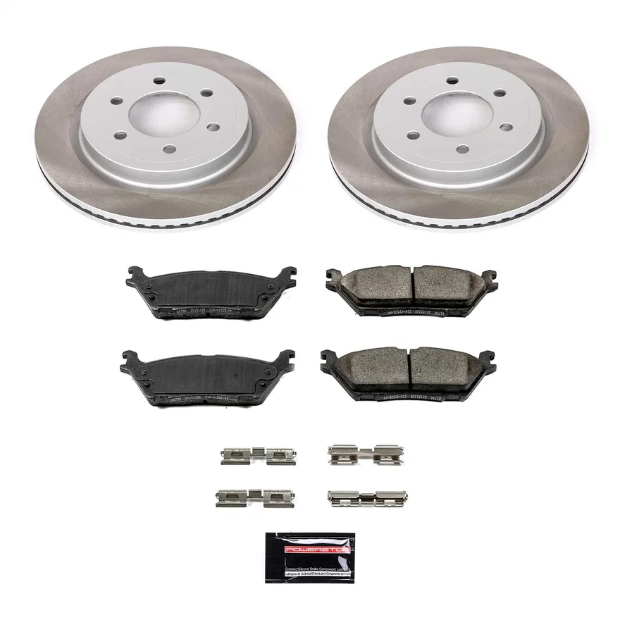 Rear SEMI-COATED ROTOR KIT for Ford F-150