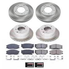 Front and Rear SEMI-COATED ROTOR KIT for Kia Sorento image 1