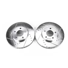 Front DRILLEDSLOTTED ROTOR PAIR image 2