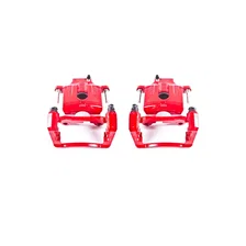 Rear RED CALIPER PAIR W/BRKT image 2