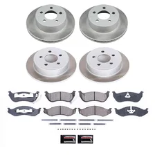 Front and Rear SEMI-COATED ROTOR KIT for Jeep image 1