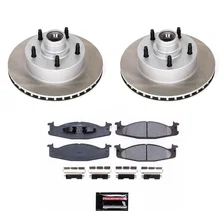 Front SEMI-COATED ROTOR KIT for Ford image 1