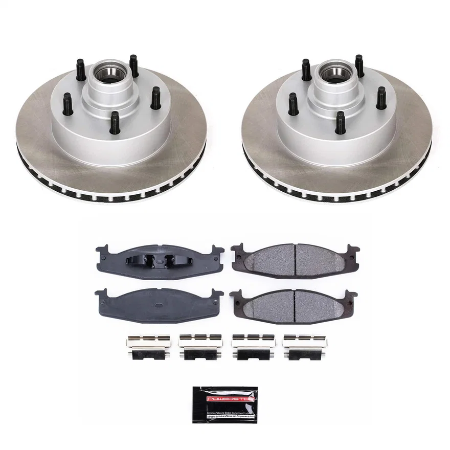 Front SEMI-COATED ROTOR KIT for Ford