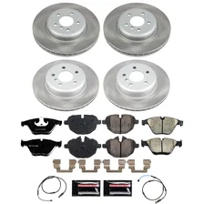 Front and Rear SEMI-COATED ROTOR KIT for BMW image 1