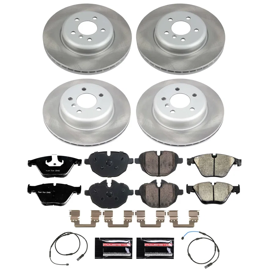 Front and Rear SEMI-COATED ROTOR KIT for BMW