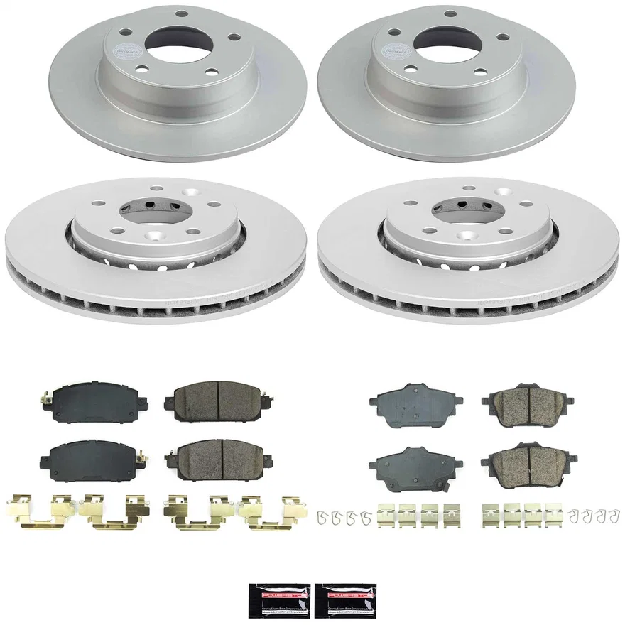 Front and Rear Z17 COATED BRAKE KIT for Nissan Sentra