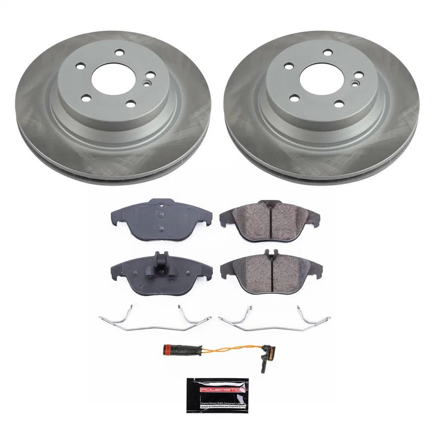 Rear SEMI-COATED ROTOR KIT for Mercedes-Benz