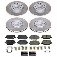 Front and Rear SEMI-COATED ROTOR KIT for Jeep Compass image 1