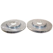 Front DRILLEDSLOTTED ROTOR PAIR image 1