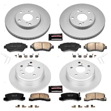 Front and Rear Z17 COATED BRAKE KIT for Toyota Camry image 2