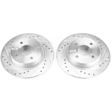 Rear DRILLEDSLOTTED ROTOR PAIR for Ford EcoSport image 2