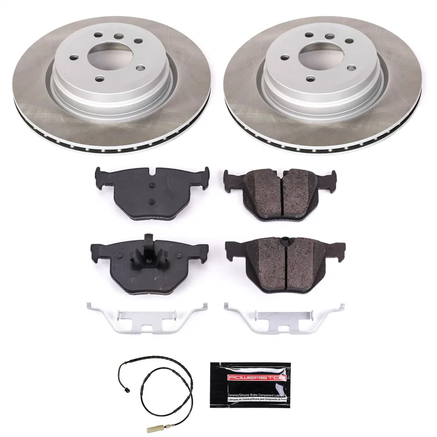 Rear SEMI-COATED ROTOR KIT for BMW