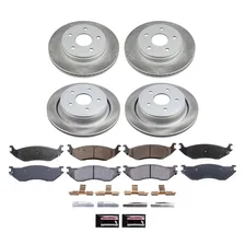 Front and Rear SEMI-COATED ROTOR KIT for Dodge image 1