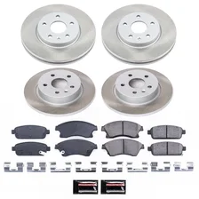 Front and Rear SEMI-COATED ROTOR KIT for Chevrolet image 1