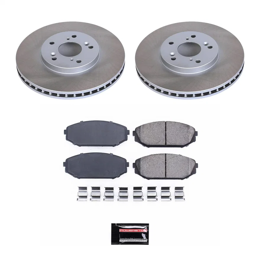 Front SEMI-COATED ROTOR KIT for Honda Odyssey
