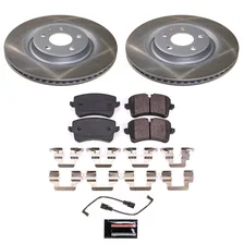 Rear SEMI-COATED ROTOR KIT for Porsche Macan image 1