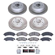 Front and Rear SEMI-COATED ROTOR KIT image 1
