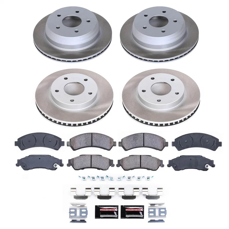Front and Rear SEMI-COATED ROTOR KIT