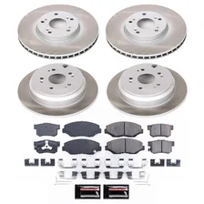 Front and Rear SEMI-COATED ROTOR KIT for Honda CR-V image 1
