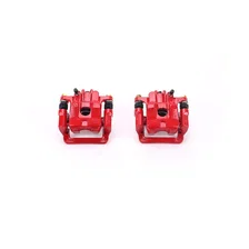 Rear RED CALIPER PAIR W/BRKT image 2