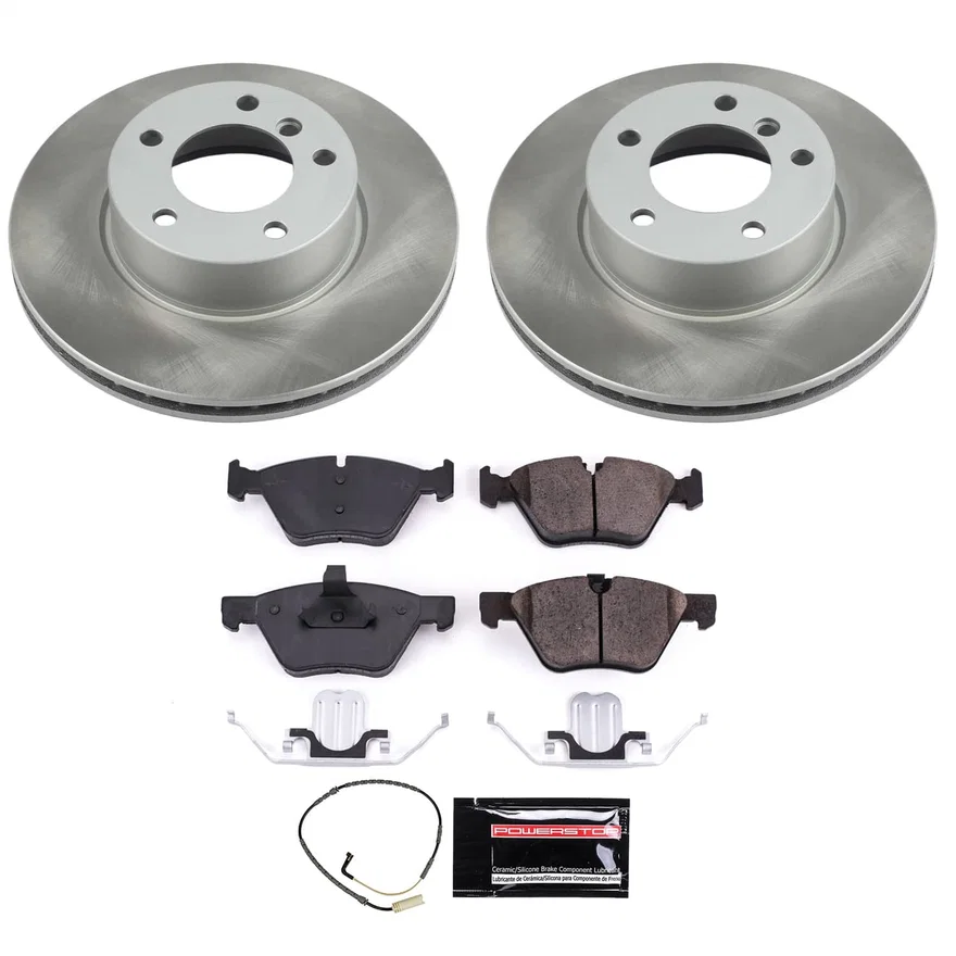 Front SEMI-COATED ROTOR KIT for BMW 325xi