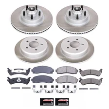 Front and Rear SEMI-COATED ROTOR KIT for Ford Explorer Sport image 1