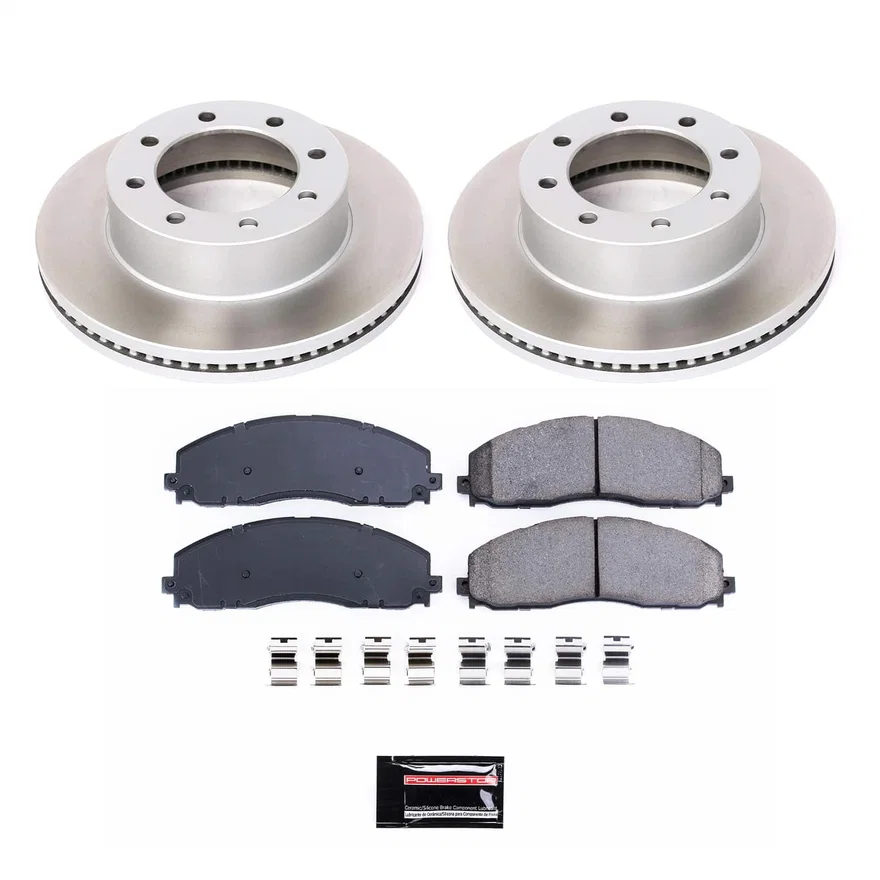 Front SEMI-COATED ROTOR KIT for Ford