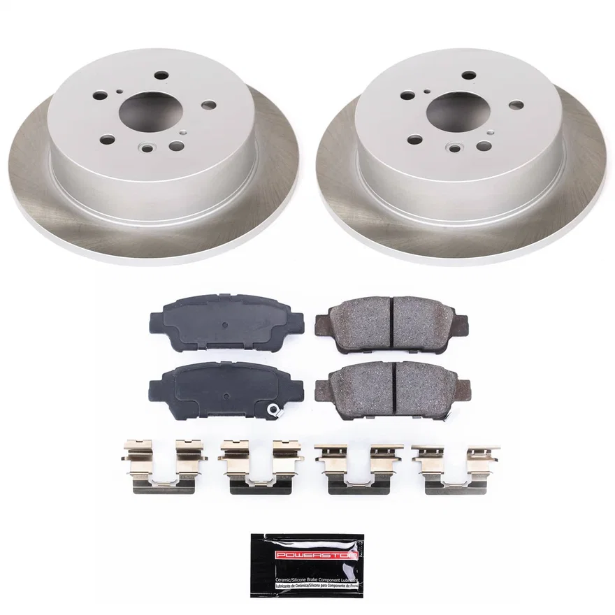 Rear SEMI-COATED ROTOR KIT for Toyota Sienna