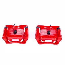 Rear RED CALIPER PAIR W/BRKT image 2