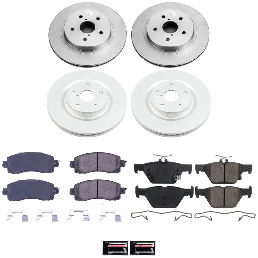 Front and Rear Z17 COATED BRAKE KIT for Subaru WRX