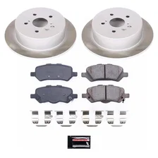 Rear SEMI-COATED ROTOR KIT for Toyota Venza image 1