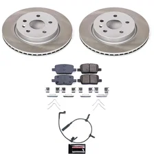 Rear SEMI-COATED ROTOR KIT for Cadillac CT6 image 1