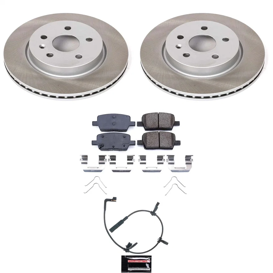 Rear SEMI-COATED ROTOR KIT for Cadillac CT6