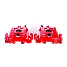 Front RED CALIPER PAIR W/BRKT image 2