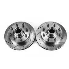 Front DRILLEDSLOTTED ROTOR PAIR image 2