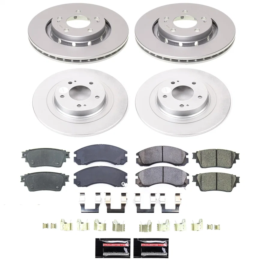Front and Rear Z17 COATED BRAKE KIT for Mitsubishi Outlander PHEV
