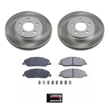 Front SEMI-COATED ROTOR KIT for Ford Mustang image 1