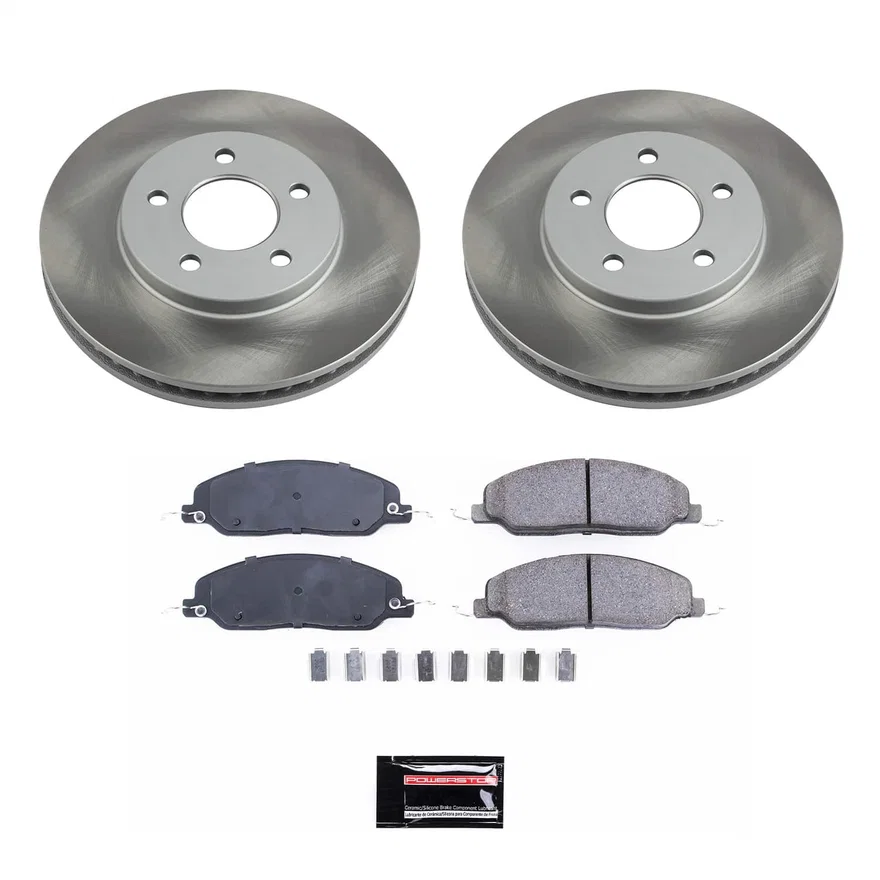 Front SEMI-COATED ROTOR KIT for Ford Mustang