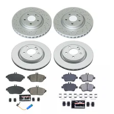 Front and Rear Z17 COATED BRAKE KIT for Mercedes-Benz CLA250 image 2