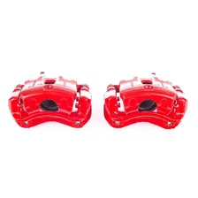 Front RED CALIPER PAIR W/BRKT image 2