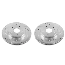 Front DRILLEDSLOTTED ROTOR PAIR for Suzuki image 2